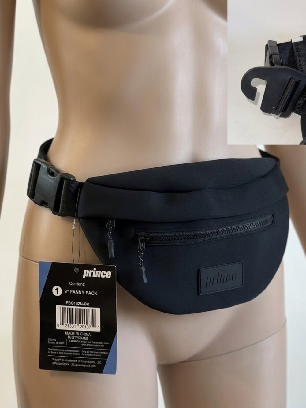 Prince 9-inches Fanny Pack with a Zippered Compartment and adjustable Strap